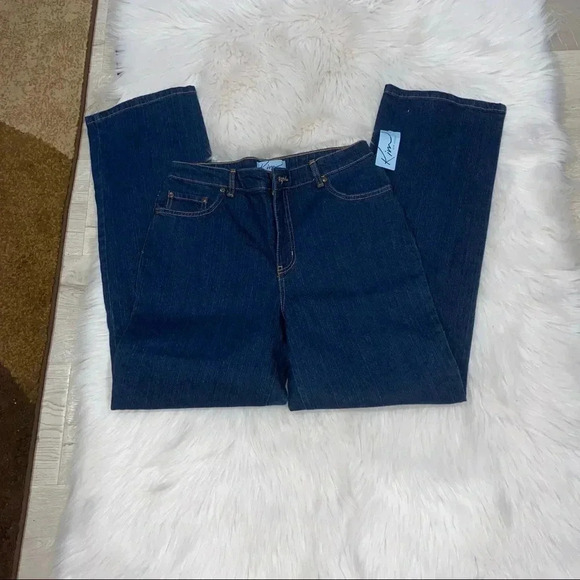 NWT-Kim Rogers straight leg stretch denim sz 6 - Picture 1 of 6
